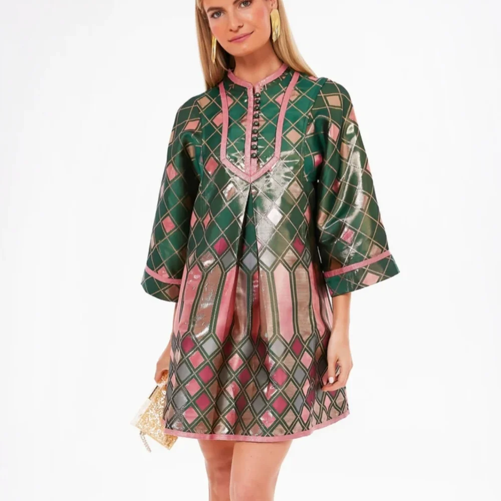SOLD NWT Tuckernuck Metallic Mosaic Indre Dress szXS - Picture 2 of 15